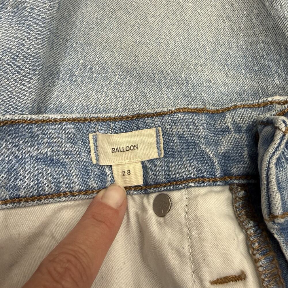Madewell Balloon Jeans Womens 28 High Rise Denim Medium Wash Retro Barrel Leg - Picture 15 of 16